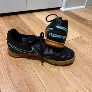 Nike Tiempox boys 3Y indoor soccer shoes.  Excellent condition.